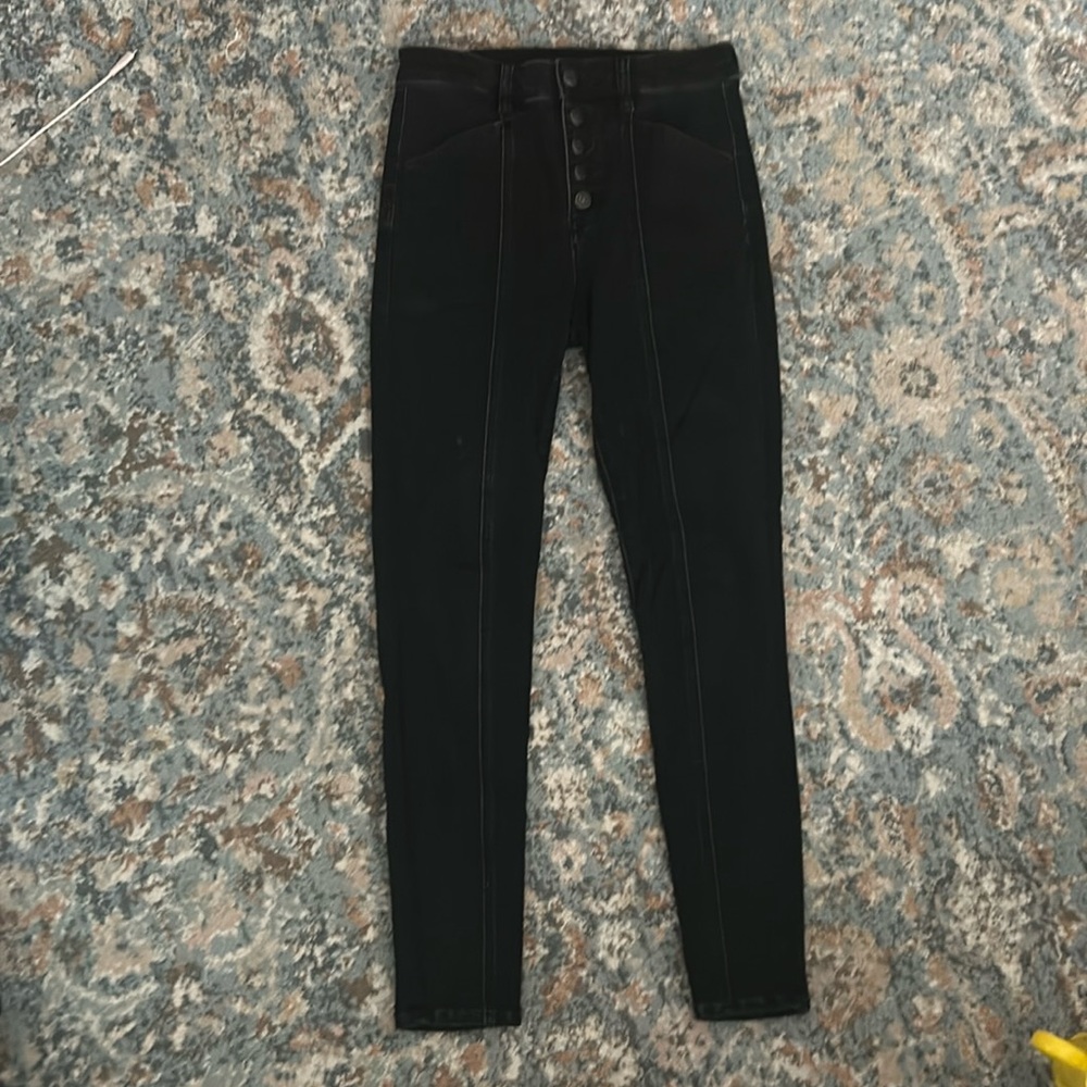 American Eagle Black Super High Rise Jegging